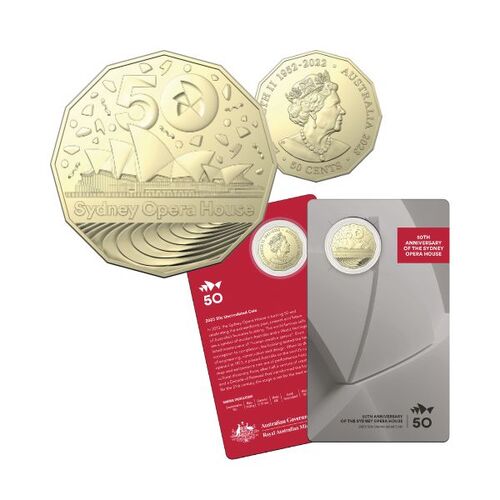 2023 50c 50th Anniversary of the Sydney Opera House Coin UNC