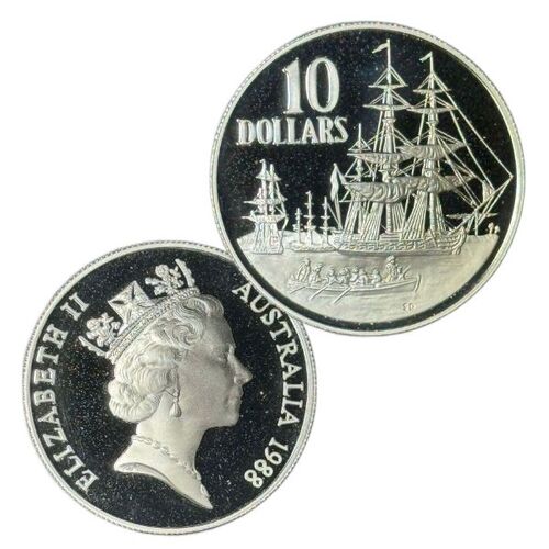 1988 $10 Bicentenary Silver Coin in Capsule