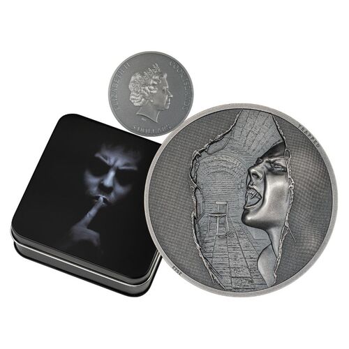 2023 $5 Trapped Escape  1oz Silver Antique Coin