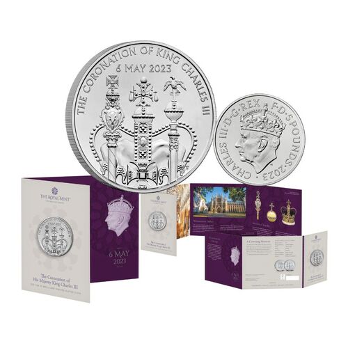 2023 £5 The Coronation of His Majesty King Charles Brilliant Uncirculated