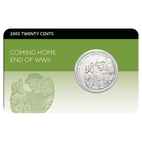2005 20c End of WWII 60th Anniversary Coming Home Cu-Ni Coin Pack