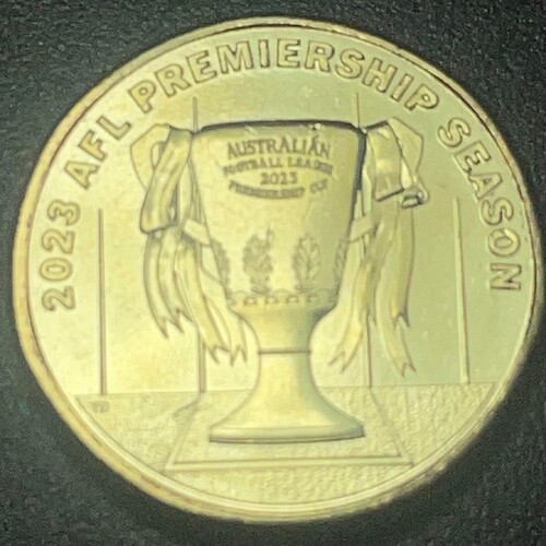 2023 $1 AFL - Australian Football League 2023 Premiership Cup Trophy UNC