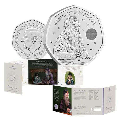 2023 50p Dumbledore UK Brilliant UNC