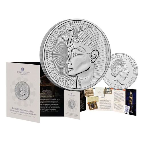 2022 £5 100th Anniversary of the Discovery Tutankhamun's Tomb Brilliant Uncirculated Coin