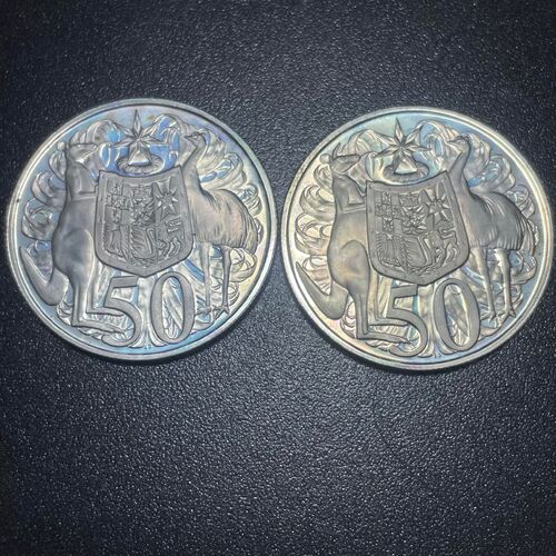 1 x Proof Strike 1966 Round 50c Worn/Circulated Condition in 2x2 Flip