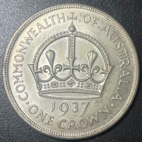 1937 Crown Commonwealth Of Australia Approximately EF-AUNC Grade