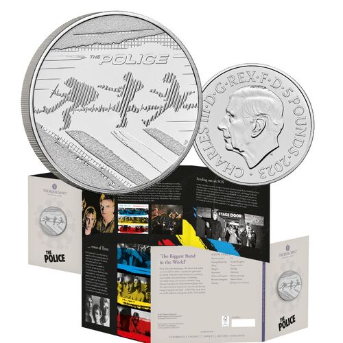 2023 £5 Music Legends - The Police UK Brilliant Uncirculated Coin