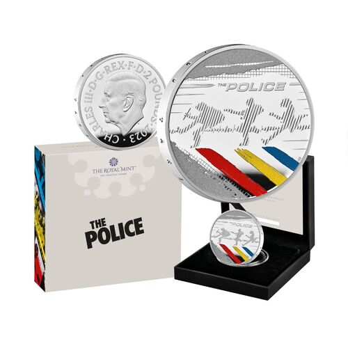 2023 £2 Music Legends-The Police UK 1oz Colour Silver Proof Coin