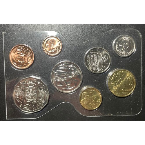 1989 Royal Australian Mint 8 Coin Denomination Uncirculated Set - No Cover