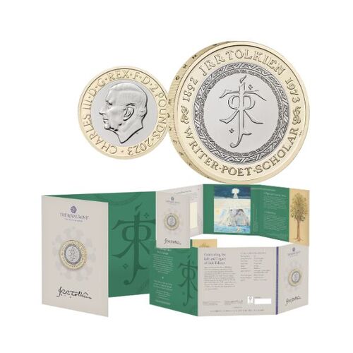 2023 £2 Celebrating the Life and Work of JRR Tolkien UK Brilliant Uncirculated Coin