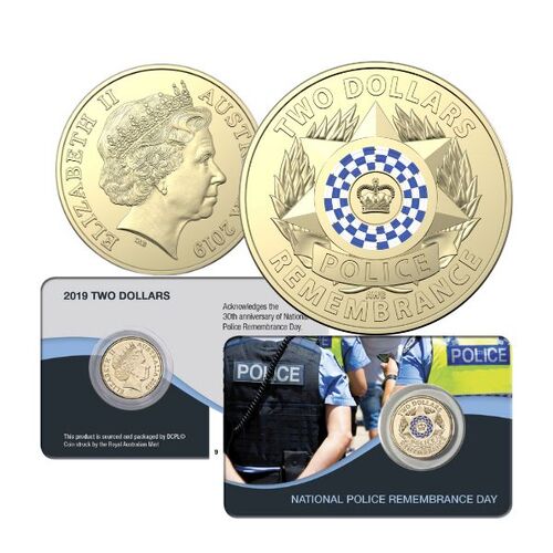 2019 $2 Police Remembrance Day Coin Pack Style 2
