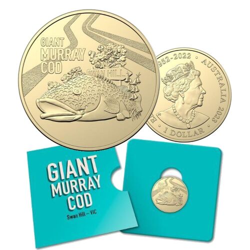 2023 $1 Aussie Big Things – The Giant Murray Cod Coin In Card