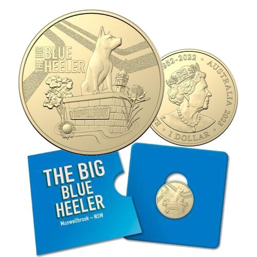 2023 $1 Aussie Big Things – The Big Blue Heeler Coin In Card