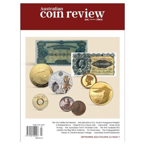 2023 September Cover - Australian Coin Review Magazine