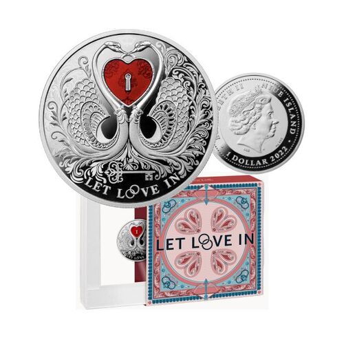 2022 Let Love In 17.50g Silver Proof Coin