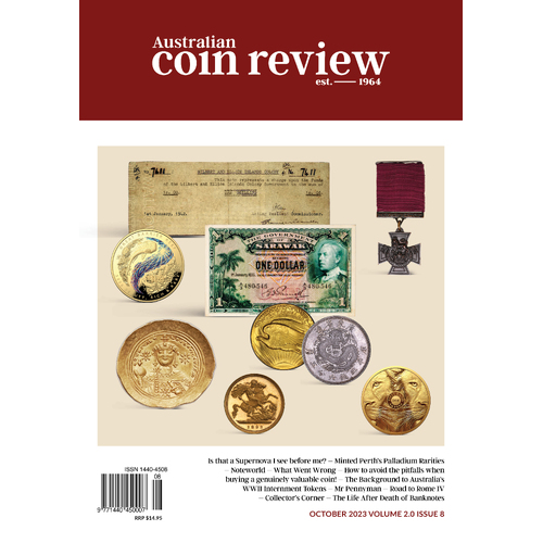 2023 October Cover - Australian Coin Review Magazine