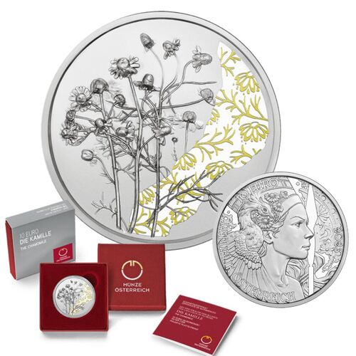 2023 The Language of Flowers - The Chamomile Silver Proof Coin