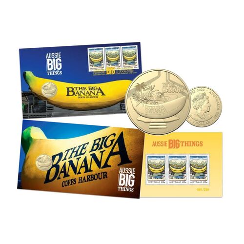 2023 Aussie Big Things Big Banana Coin and Minisheet Limited Edition PNC