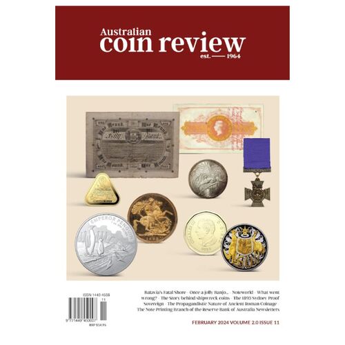 2024 February Cover - Australian Coin Review Magazine