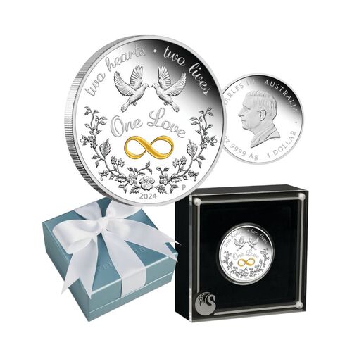 2024 One Love 1oz Silver Proof Coin