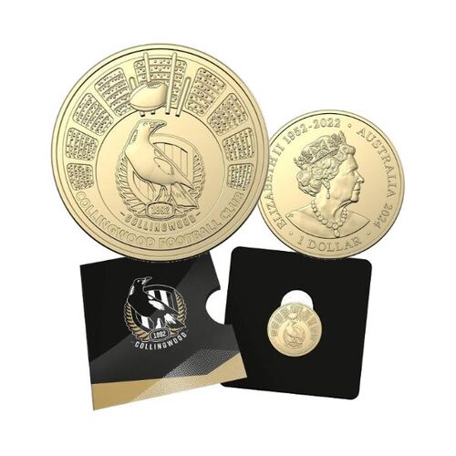 2024 $1 AFL Collingwood AlBr UNC - Season 2