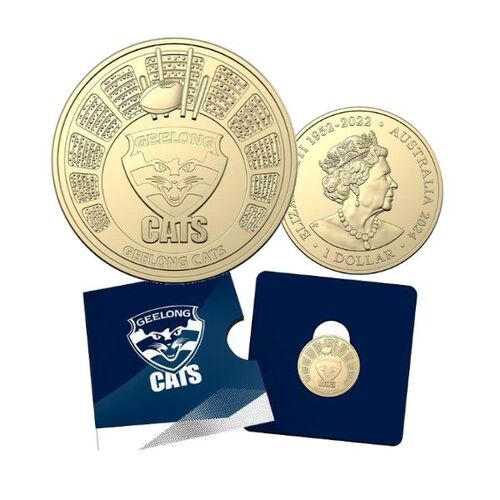 2024 $1 AFL Geelong Cats AlBr UNC - Season 2