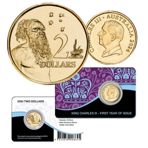  2024 $2 Charles III Al-Br Coin Pack