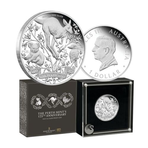 2024 The Perth Mint's 125th Anniversary 1oz Silver Proof Coin