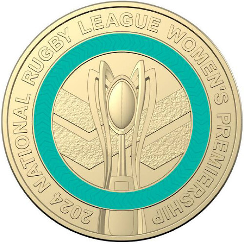 2024 $2 NRLW Coloured UNC