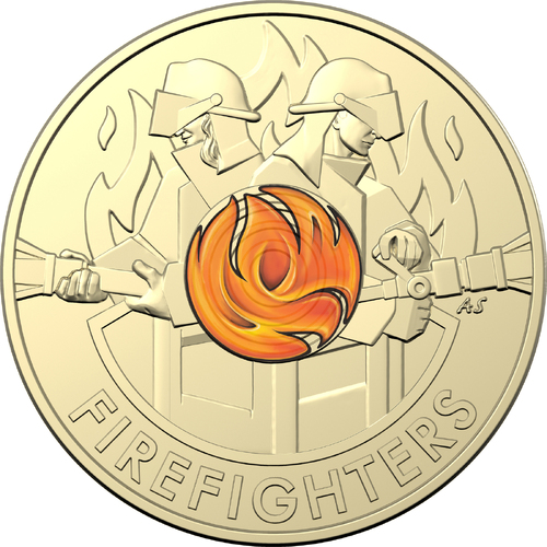 2020 $2 Firefighters Coloured Circulated in 2x2 Flip
