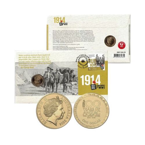 2014 $1 1914 Centenary End of WWI PNC