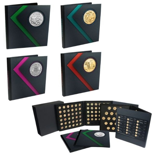 Australian 20c-$2 Circulating Commemorative Coin 4 Folder Set