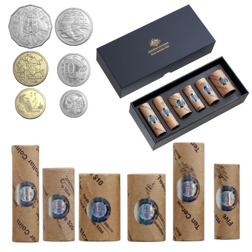 2025 HM King Charles III 6 Rolled Denomination Premium Coin Set 5c,10,20c,50c,$1 & $2
