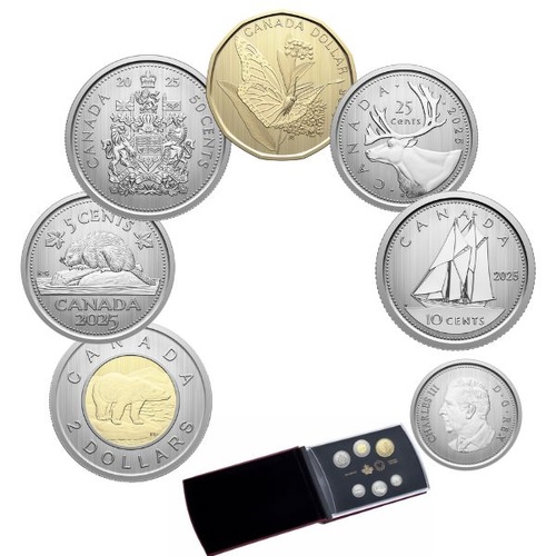  2025 Monarch Butterfly Conservation Stories 6 Coin Denomination - Specimen Set 