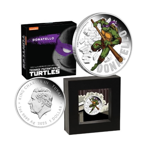 2025 Donatello - Teenage Mutant Ninja Turtles 1oz Silver Proof Coloured Coin