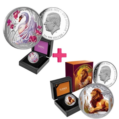 2025 Summer & Spring Seasons 1 Oz Silver Coin Combo