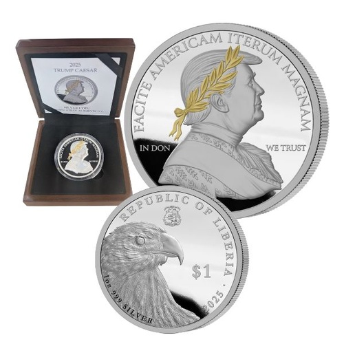 2025 $1 Trump Caesar 1oz Silver Proof Coin