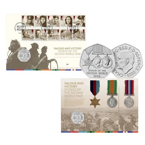 2025 Valour and Victory - Stories of The WWII Brilliant Uncirculated Coin Cover