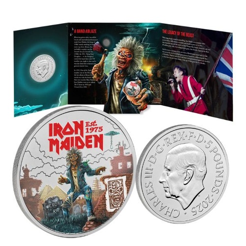 2025 Iron Maiden Coloured Brilliant Uncirculated Coin