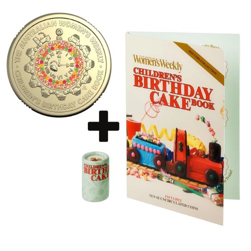 2025 $1 AWW Birthday Cake Folder and Tube Ten Coin Collection & $2 Children’s Birthday Cake AUNC COMBO
