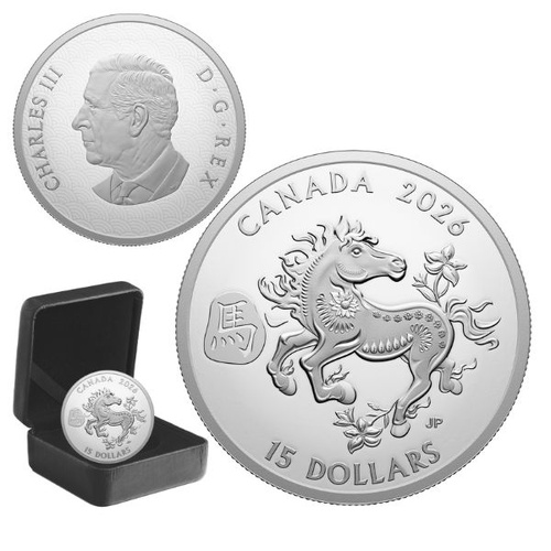 2026 $15 Lunar Year of the Horse Fine Silver Coin