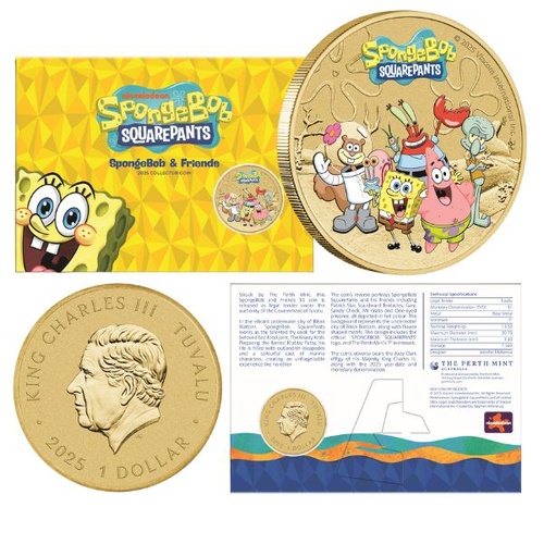 2025 $1 SpongeBob & Friends Collector Coin in Card