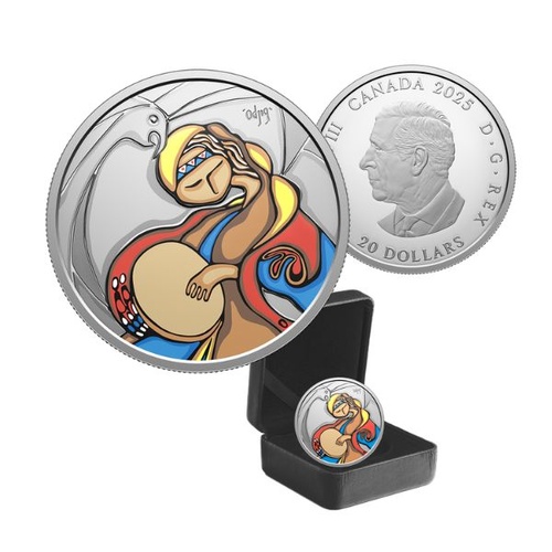 2025 $20 Celebrating the Life and Art of Daphne Odjig 31.39g Fine Silver Coin