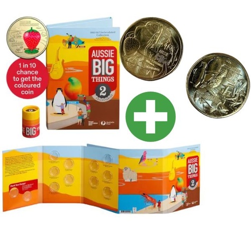 Complete Aussie Big Things 2 Tube Set + 2 x $1 Bonus Coins To Fill Folder