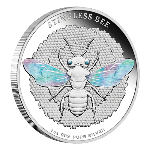 2025 $2 Stingless Bee - Australian Native Bees Hologram 1oz Silver Proof Coin