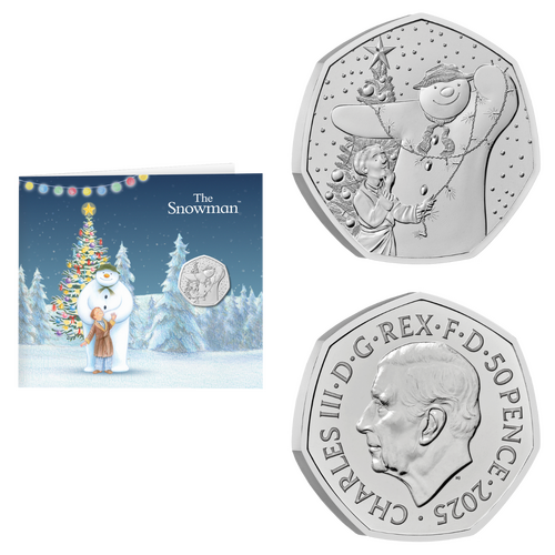 2025 50p The Snowman UK Brilliant Uncirculated Coin