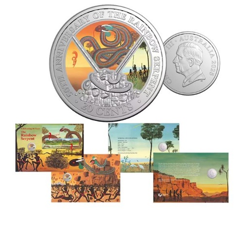 2025 20c 50th Anniversary of The Rainbow Serpent Limited Edition PNC