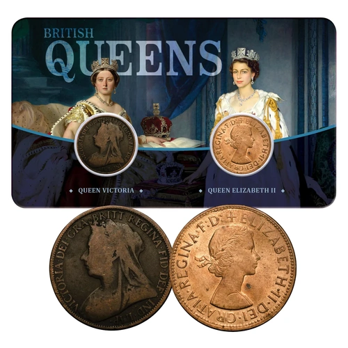 British Queens - Longest Reigning Monarchs 2 Coin Set