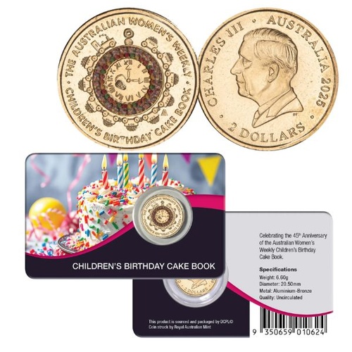 2025 $2 Australia Women’s Weekly Birthday Cake Uncirculated Coin Pack
