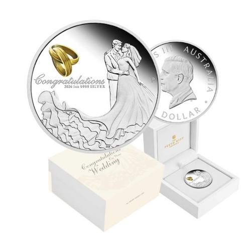 2026 $1 Wedding 1oz Silver Proof Coin